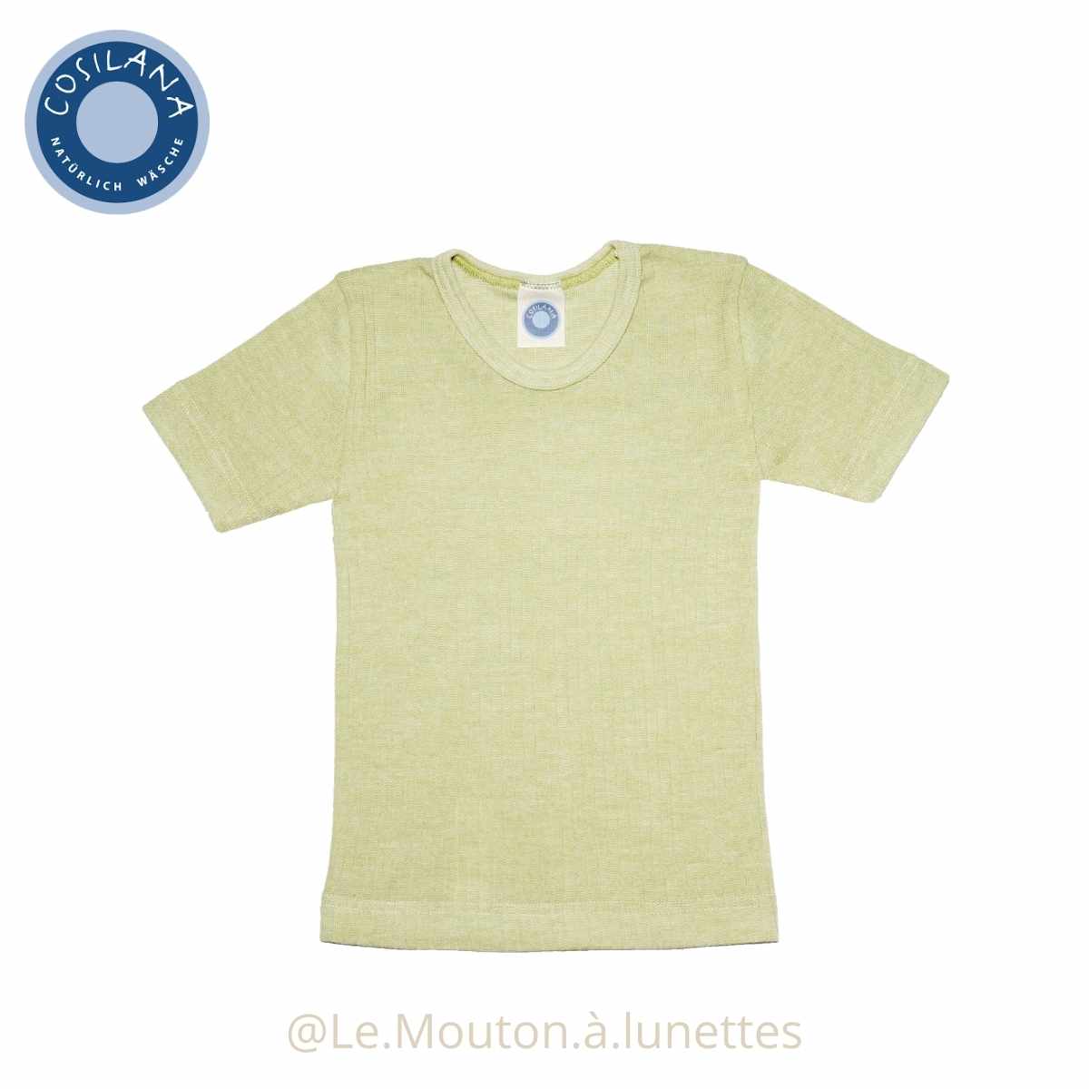 Chemise Enfant Cosilana - 45% Coton Bio, 35% Laine Bio, 20% Soie - Coupe Confortable