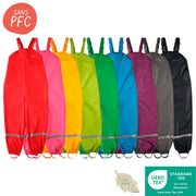 Salopette de pluie imperméable pour enfant de 1 à 12 ans - BMS OEKO-TEX® STANDARD 100
