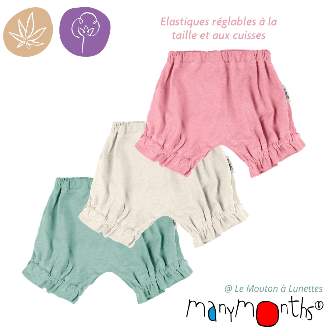 Bloomers en chanvre et coton bio - "Flutter" ManyMonths