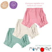 Bloomers en chanvre et coton bio - "Flutter" ManyMonths