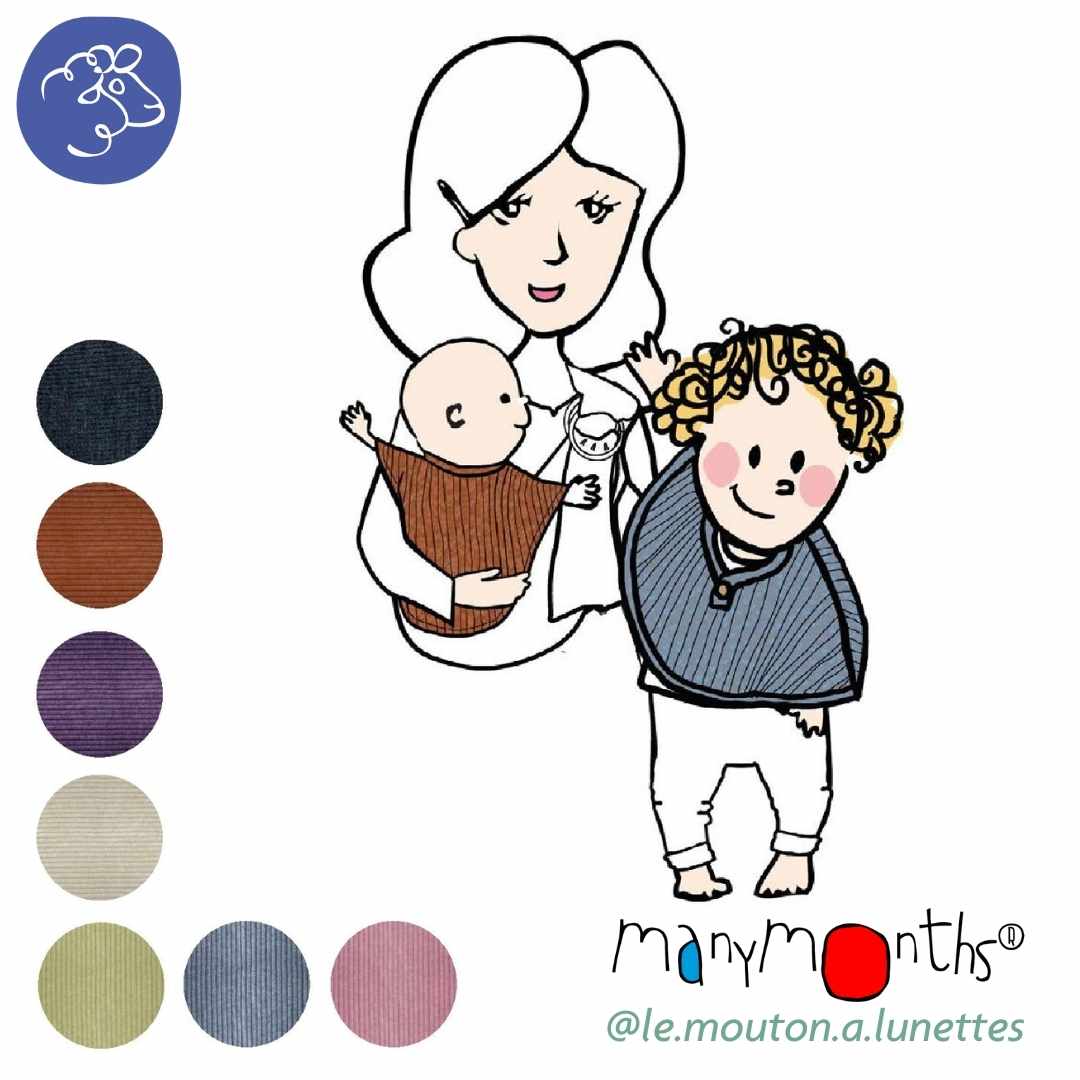 Multicape Manymonths cape bébé laine mérinos