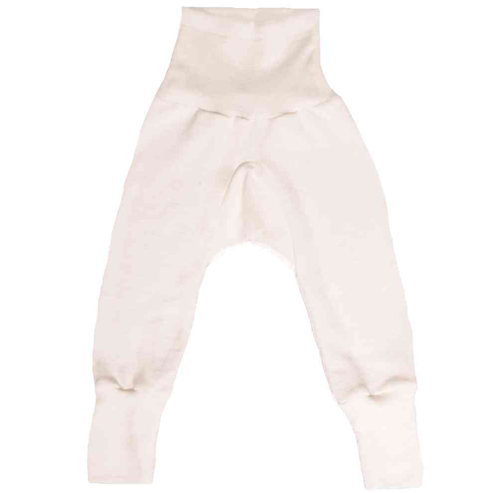 Pantalon bébé évolutif en laine et soie écru cosilana
