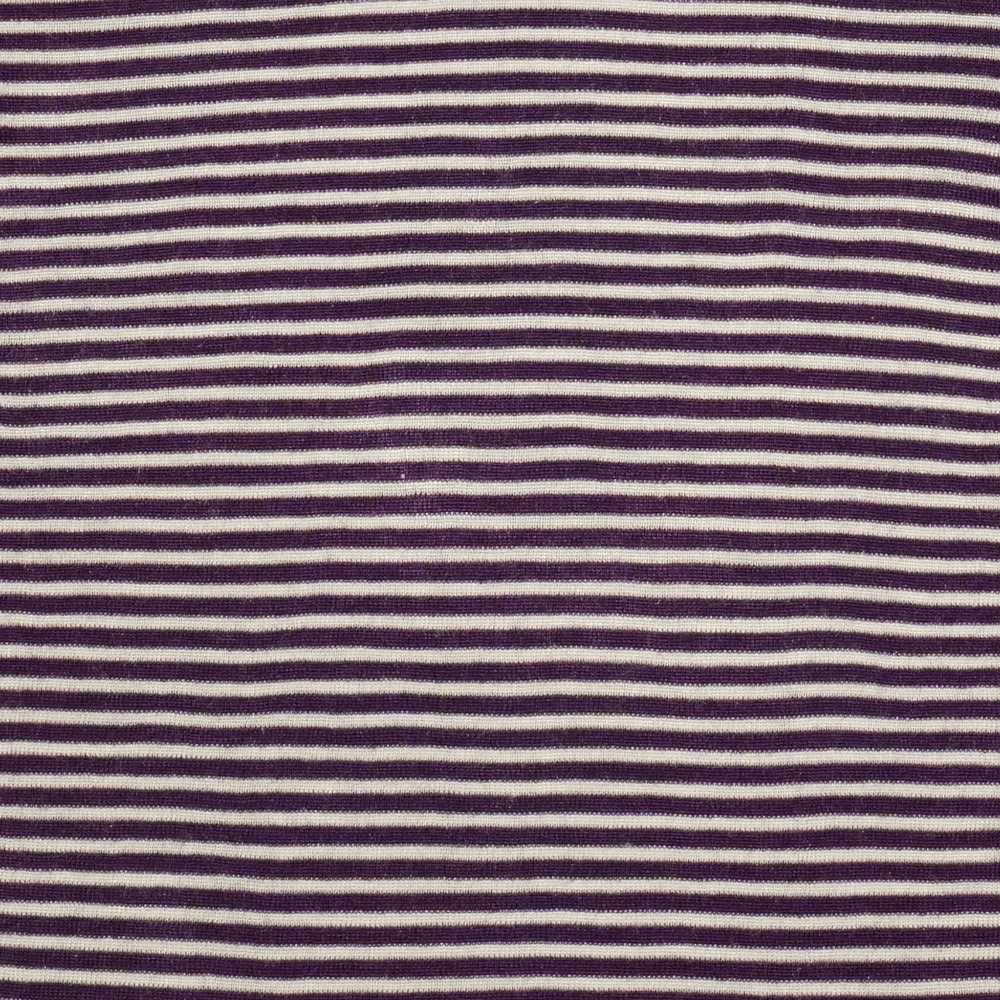 sous-vêtement laine mérinos et soie bio pour enfant Cosilana rayé violet prune