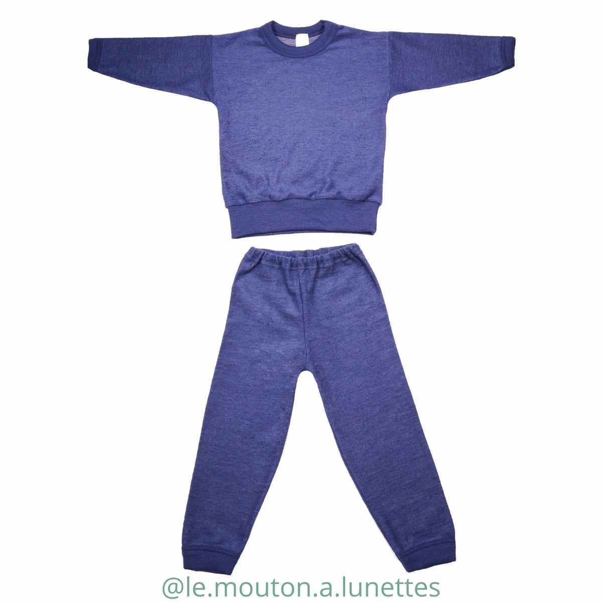 COSILANA_pyjama_enfant_ 2 pieces_laine-merinos-eponge