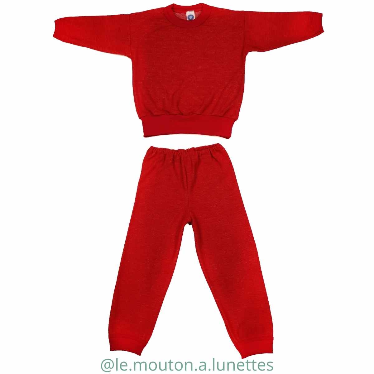 COSILANA_pyjama_enfant_ 2 pieces_laine-merinos-eponge