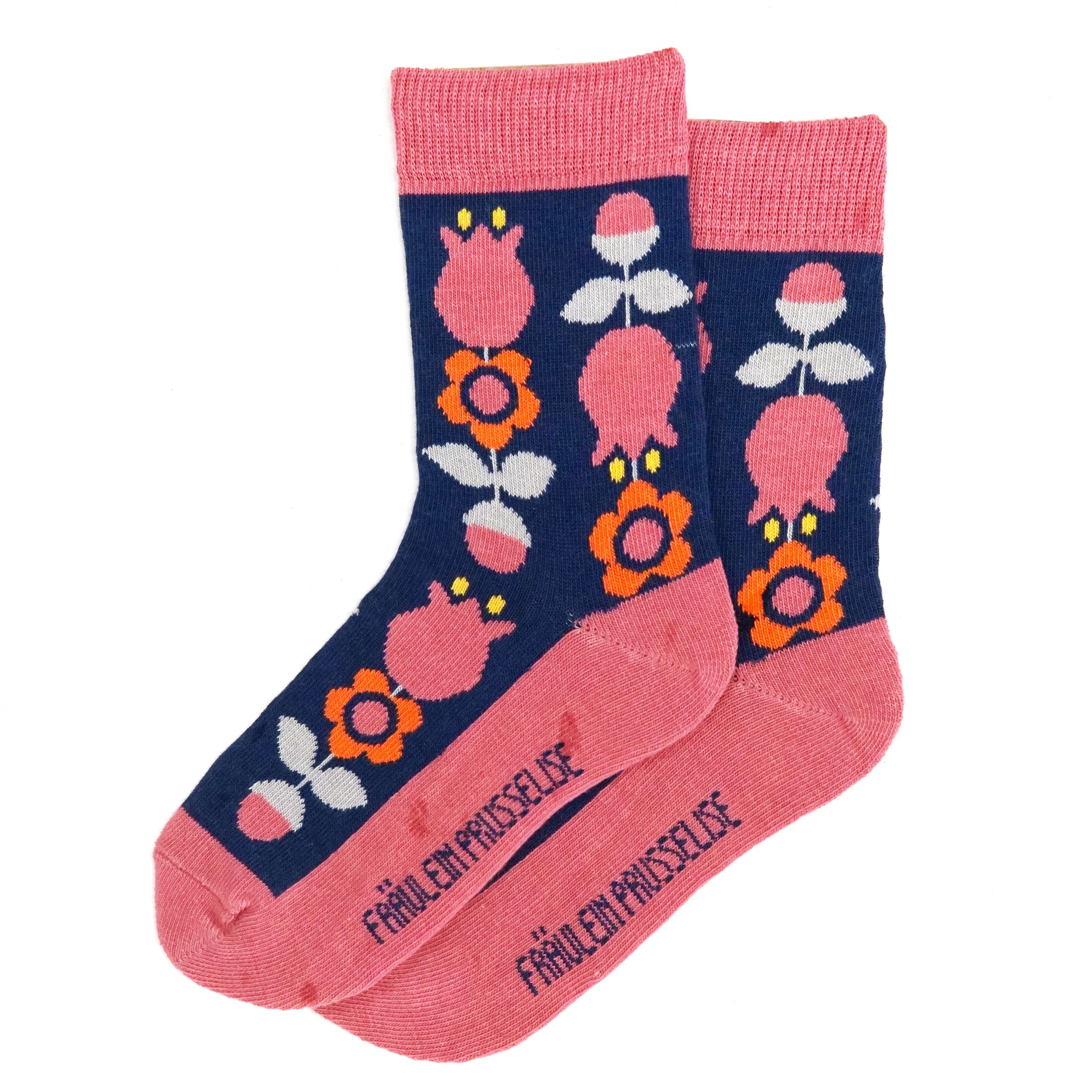Chaussettes "tulipes" en coton bio - pointures 19 à 34 - Fräulein Prusselise