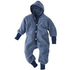 Combinaison bébé en laine polaire bio Cosilana