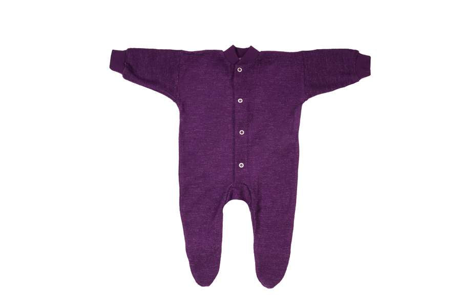 Pyjama bébé une pièce en éponge de laine mérinos Cosilana