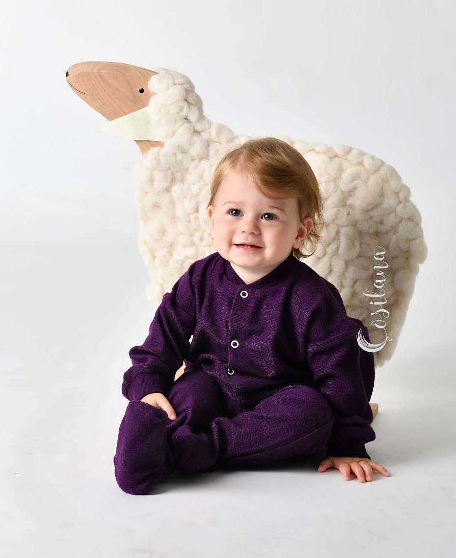 pyjama 1 pièce en laine Pyjama bébé cosilana éponge laine bio
