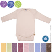 Body bébé en coton laine et soie - manches longues - COSILANA