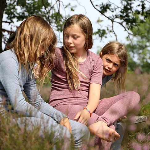 Leggings coton laine et soie pour enfant - COSILANA