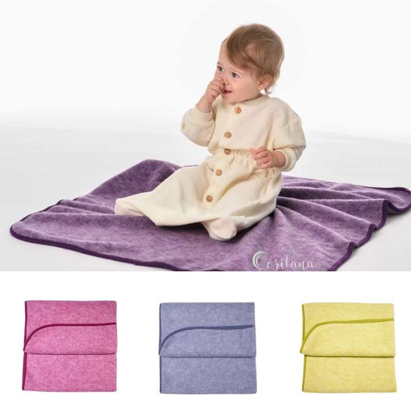 couverture bébé en laine polaire bio Cosilana