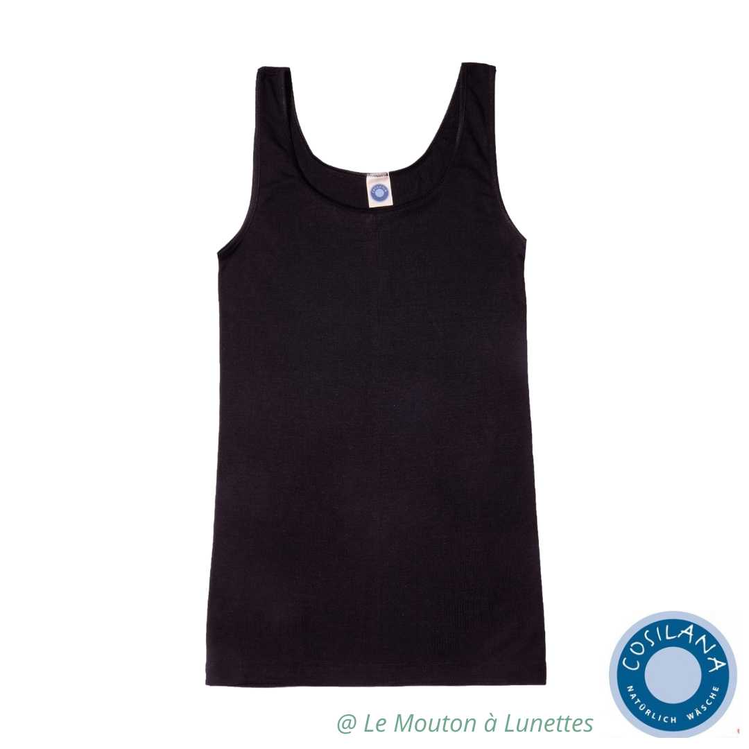 Débardeur femme laine mérinos bio et soie - COSILANA