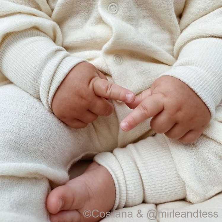 pyjama chaud bébé éponge de laine bouclette mérinos bio cosilana naturel