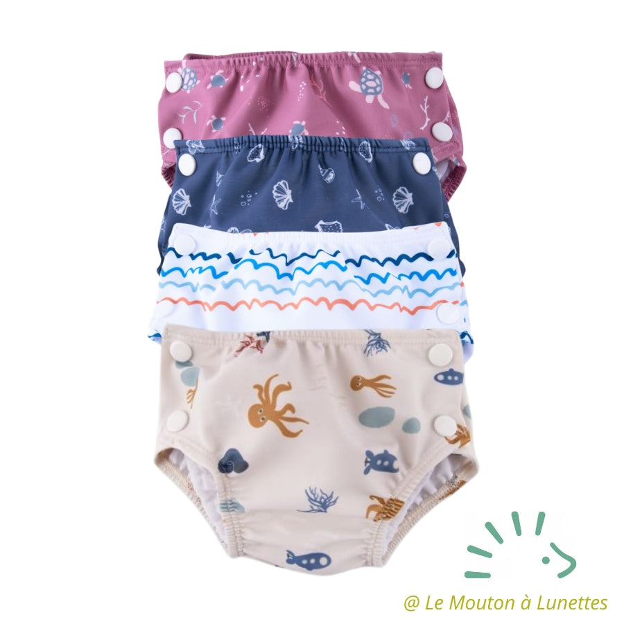 Couche de bain - Maillot de bain bébé - Couche lavable piscine POPOLINI