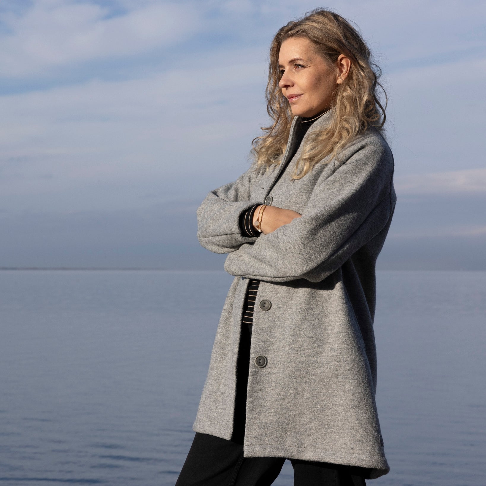 Manteau femme en laine bio DISANA - PRECOMMANDE