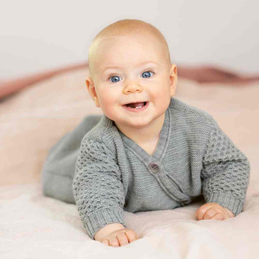DISANA gigoteuse turbulette bébé tricot laine merinos bio