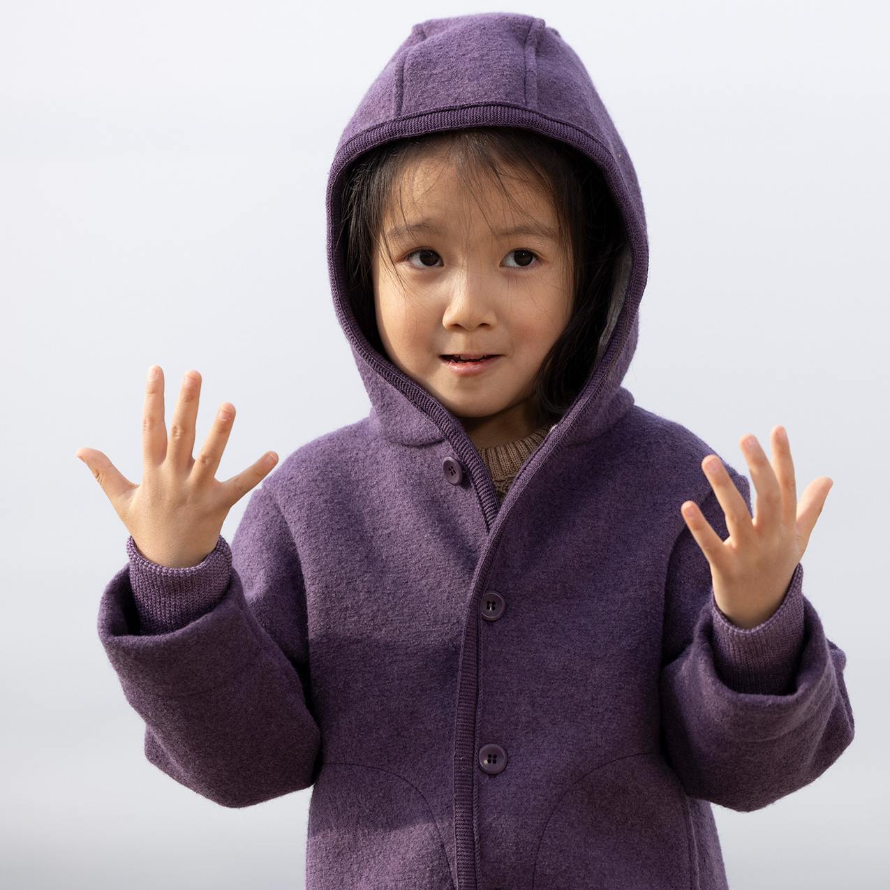 Veste en laine bouillie bio - DISANA