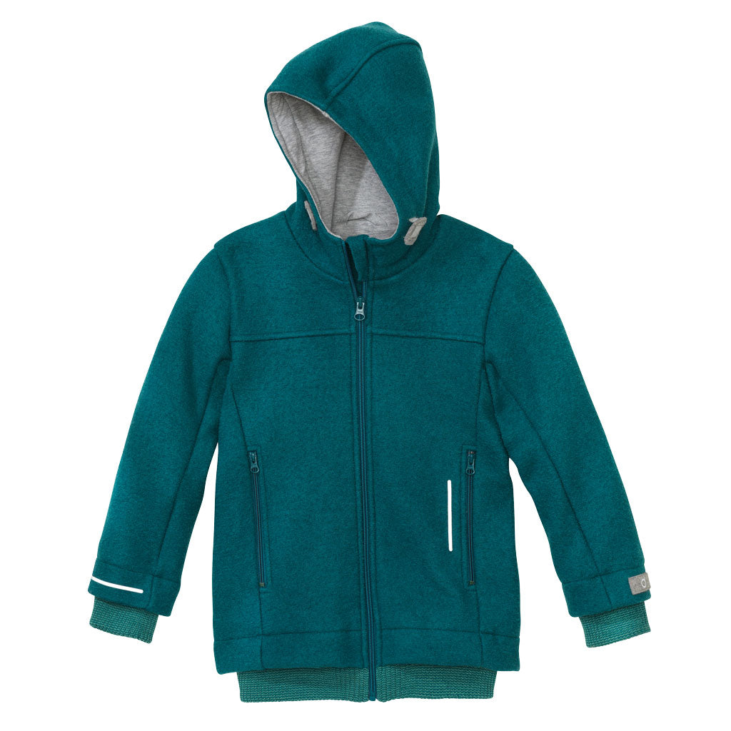 parka hiver disana laine bouillie enfant ado veste outdoor bleu vert pacific