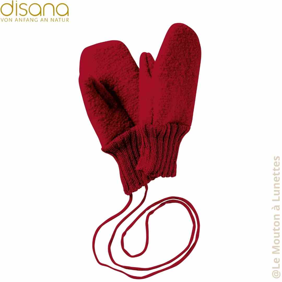 Moufles en laine bouillie enfant disana