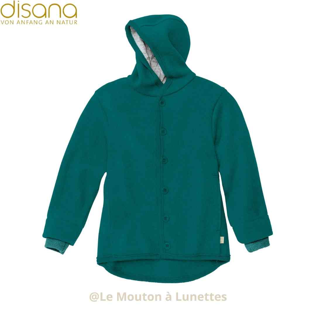 Veste disana en laine bouillie pacific