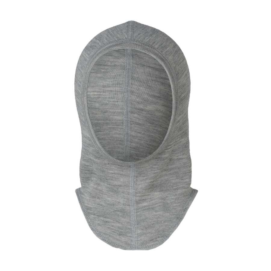 Cagoule bébé laine mérinos bio Engel natur - Cagoule laine et soie fine gris