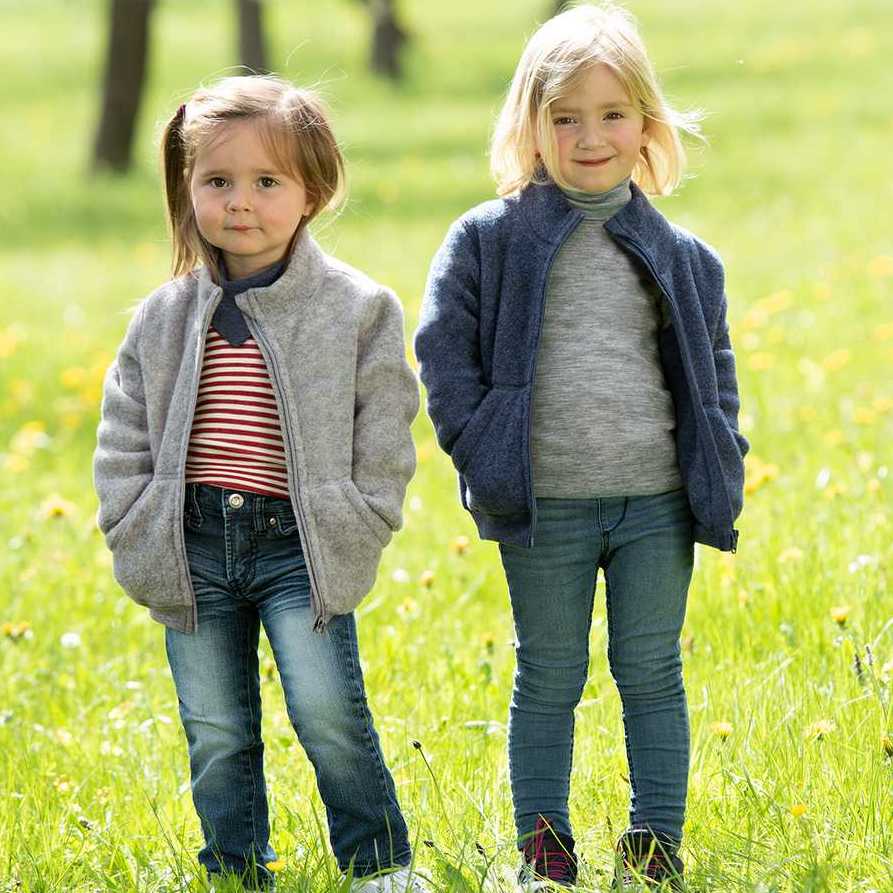 gilet en laine polaire bio pour enfant engel natur laine mérinos gilet à fermeture éclair
