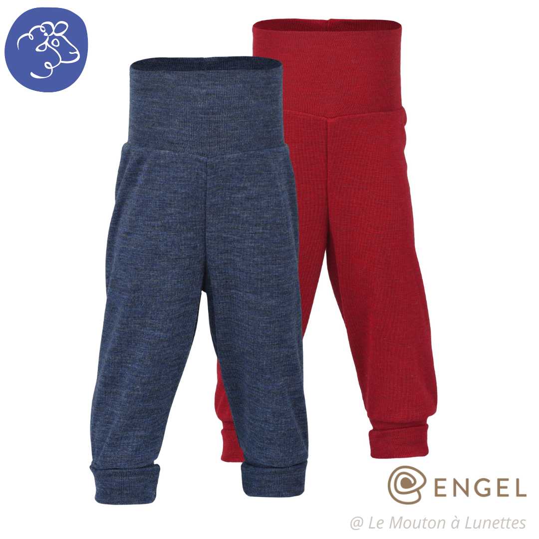 pantalon laine mérinos bio pour bébé engel natur mixte et évolutif