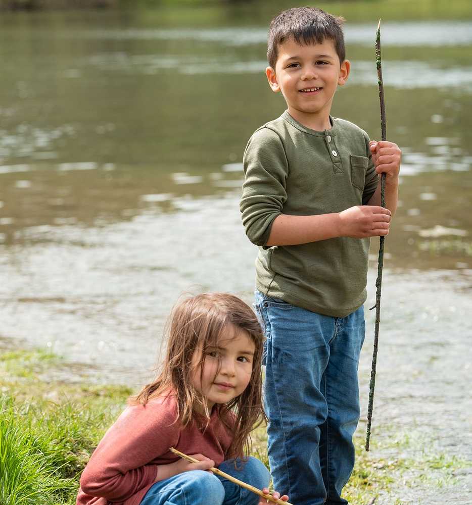 tricot manches longues laine et soie engel natur tshirt enfant mérinos olive