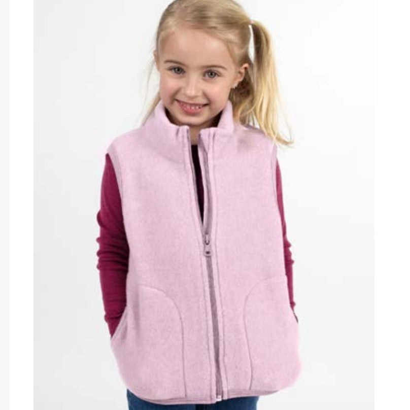 Gilet Sans Manches Fille Polaire - Chaud, Doux, Coupe-vent - Pour 3 à 12 Ans - Hiver/automne - 8