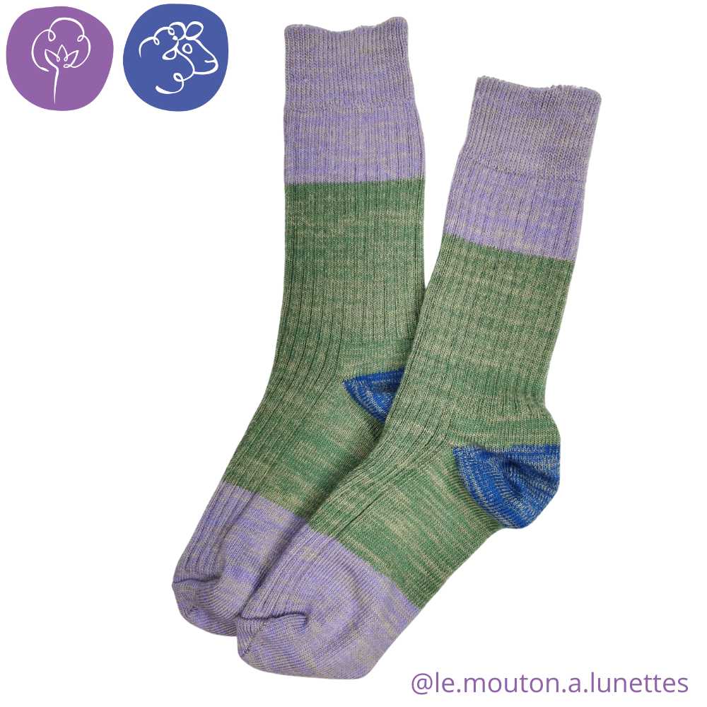 Chaussettes chaudes en laine et coton bio pour enfant et adulte – pointures 23 à 46 - Fräulein Prusselise
