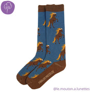 Chaussettes hautes "cheval" en coton bio - pointures 19 à 34 - Fräulein Prusselise