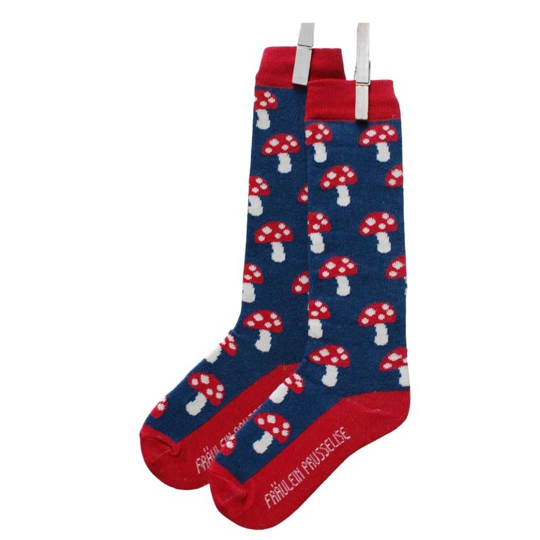 Fraulein-Prusselise_chaussettes-hautes_bebe-enfants_coton-bio_champignons