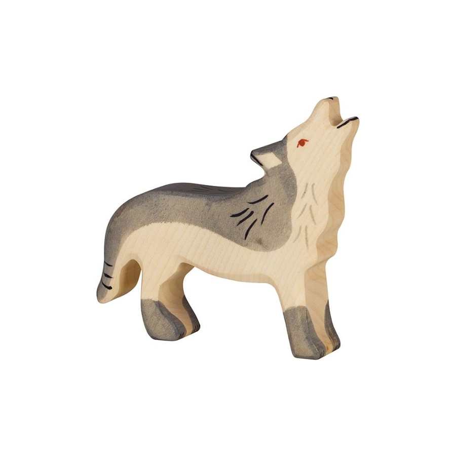 Loup en bois Holztiger