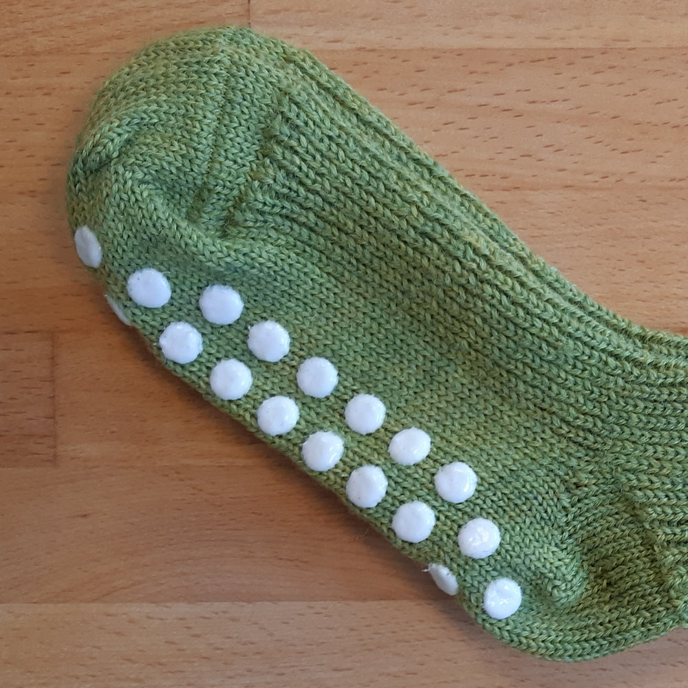 Chaussettes chaudes antidérapantes en laine bio - Chaussons Hirsch Natur du 15 au 46