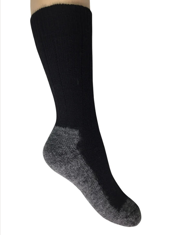 Chaussettes de randonnée "TREKKING" en laine mérinos bio HIRSCH NATUR - Semelle renforcée - Du 21 au 46