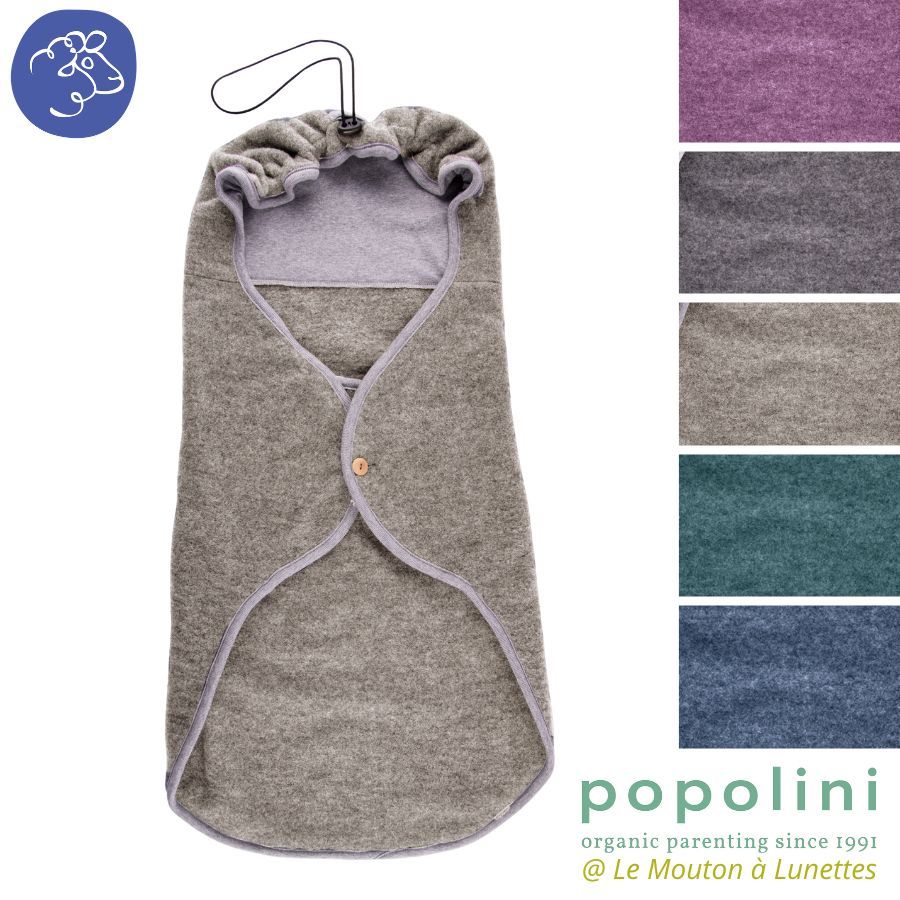 Nid d'ange - Couverture en polaire de laine bio pour cosy 3 et 5 points - IOBIO by POPOLINI