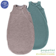 Gigoteuse bébé en Polaire de Laine Mérinos bio sans manches- IOBIO by POPOLINI