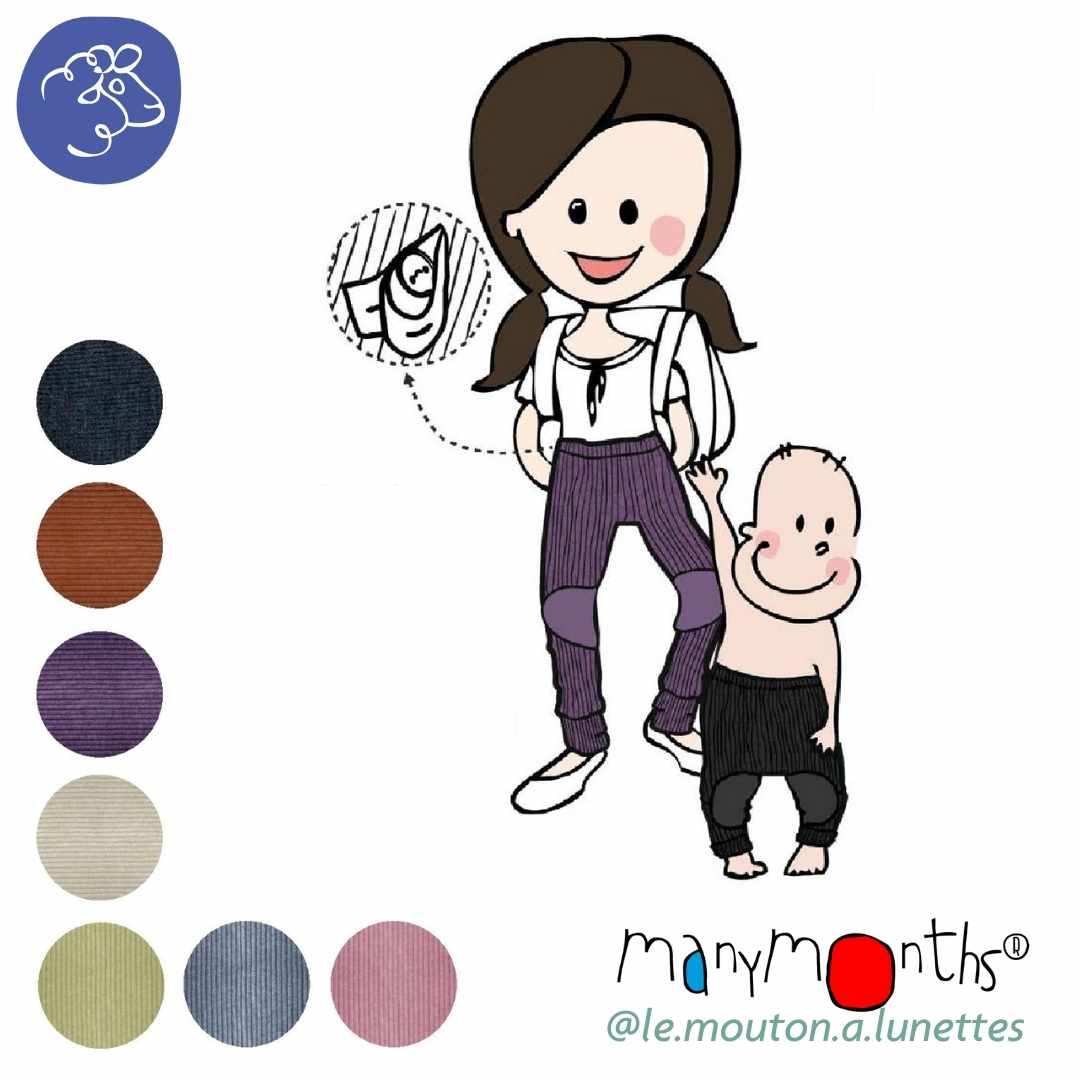 Leggings Manymonths pantalon enfant en laine mérinos
