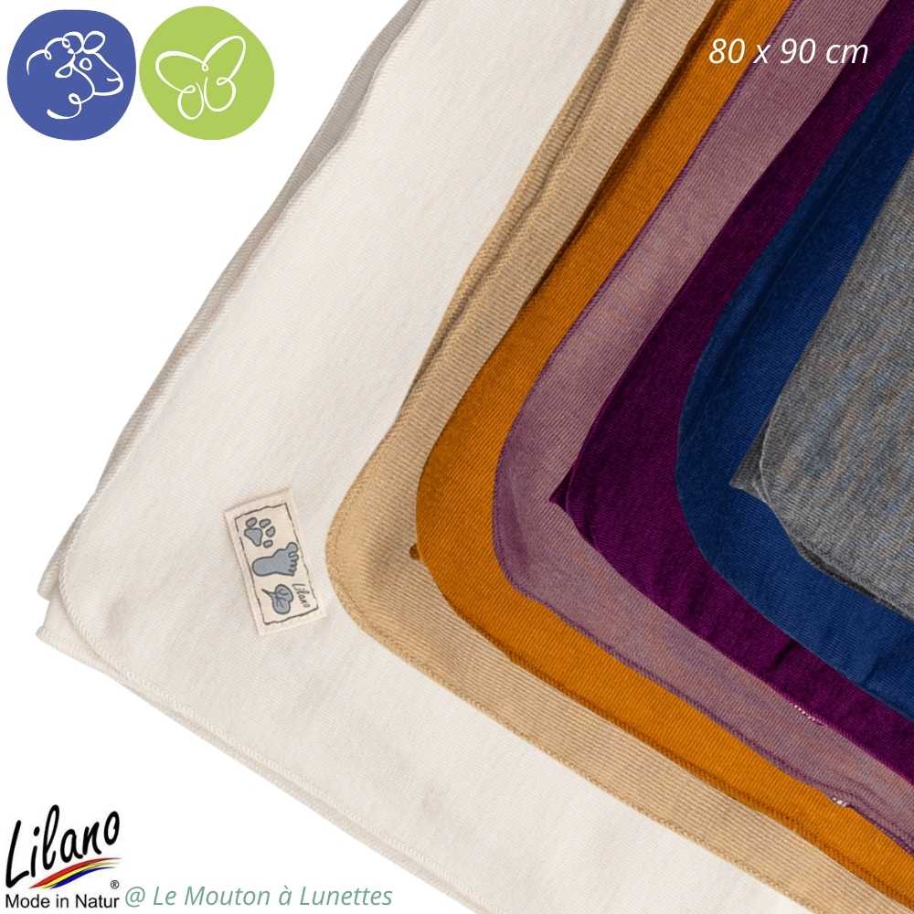 Couverture naissance laine et soie - LILANO