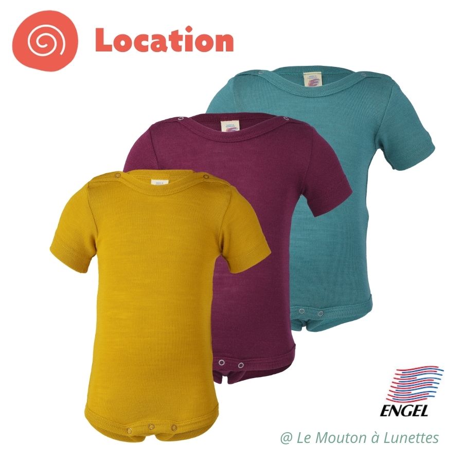 Body bébé laine mérinos engel natur location