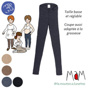 Leggings femme en laine mérinos MaM – PREVENTE 2026/27