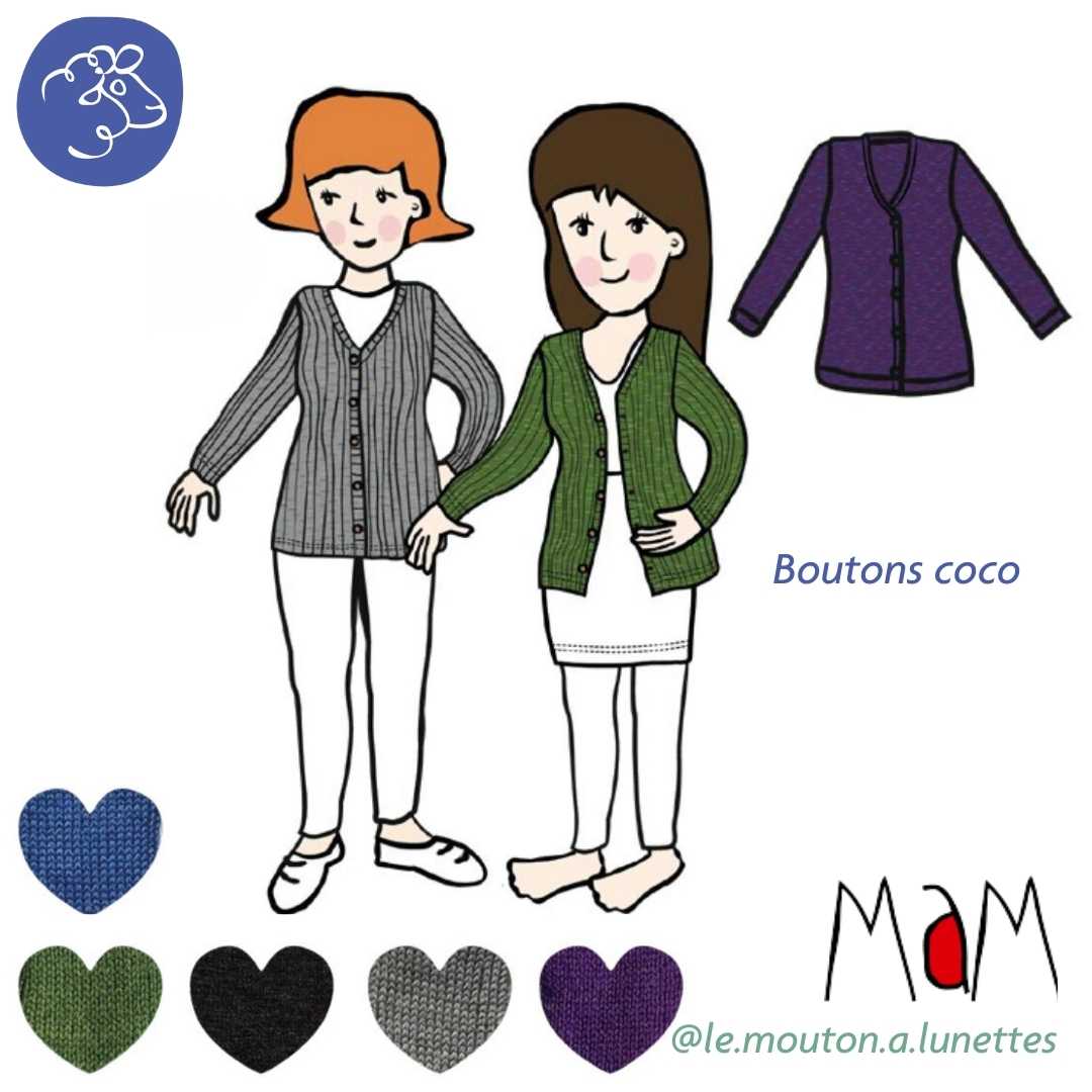 cardigan femme laine mérinos MaM