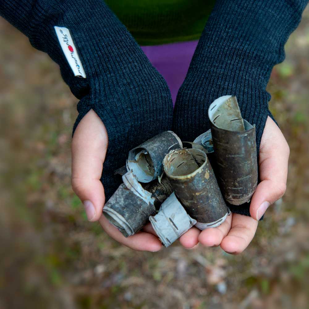 mitaines laine mérinos noir