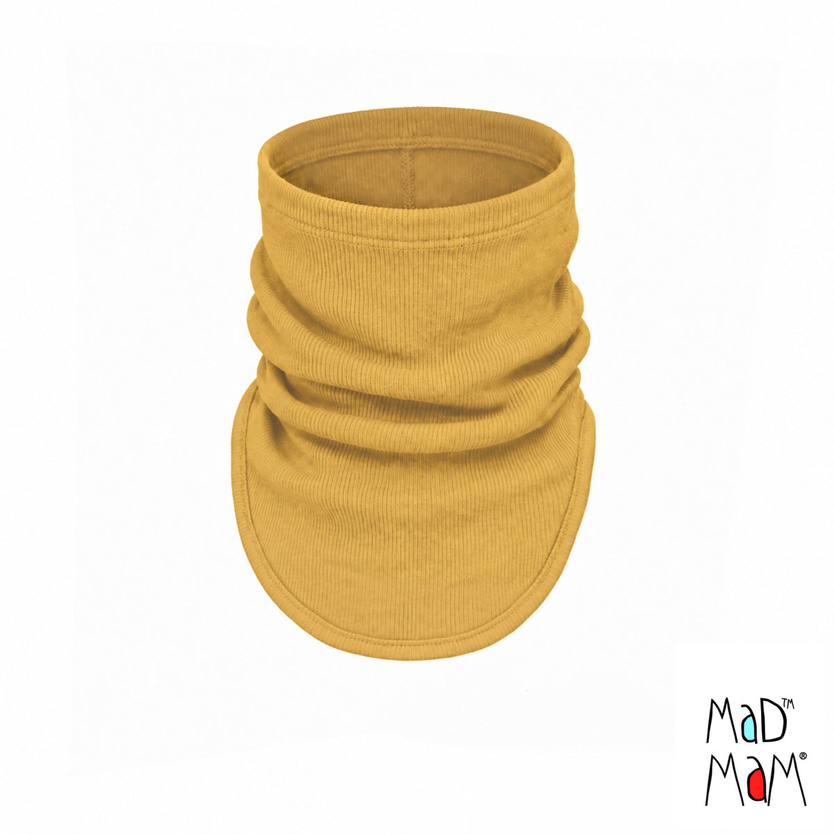 Snood en laine mérinos adulte et ado MaM/MaD, coloris jaune Golden Star – collection 2026/2027