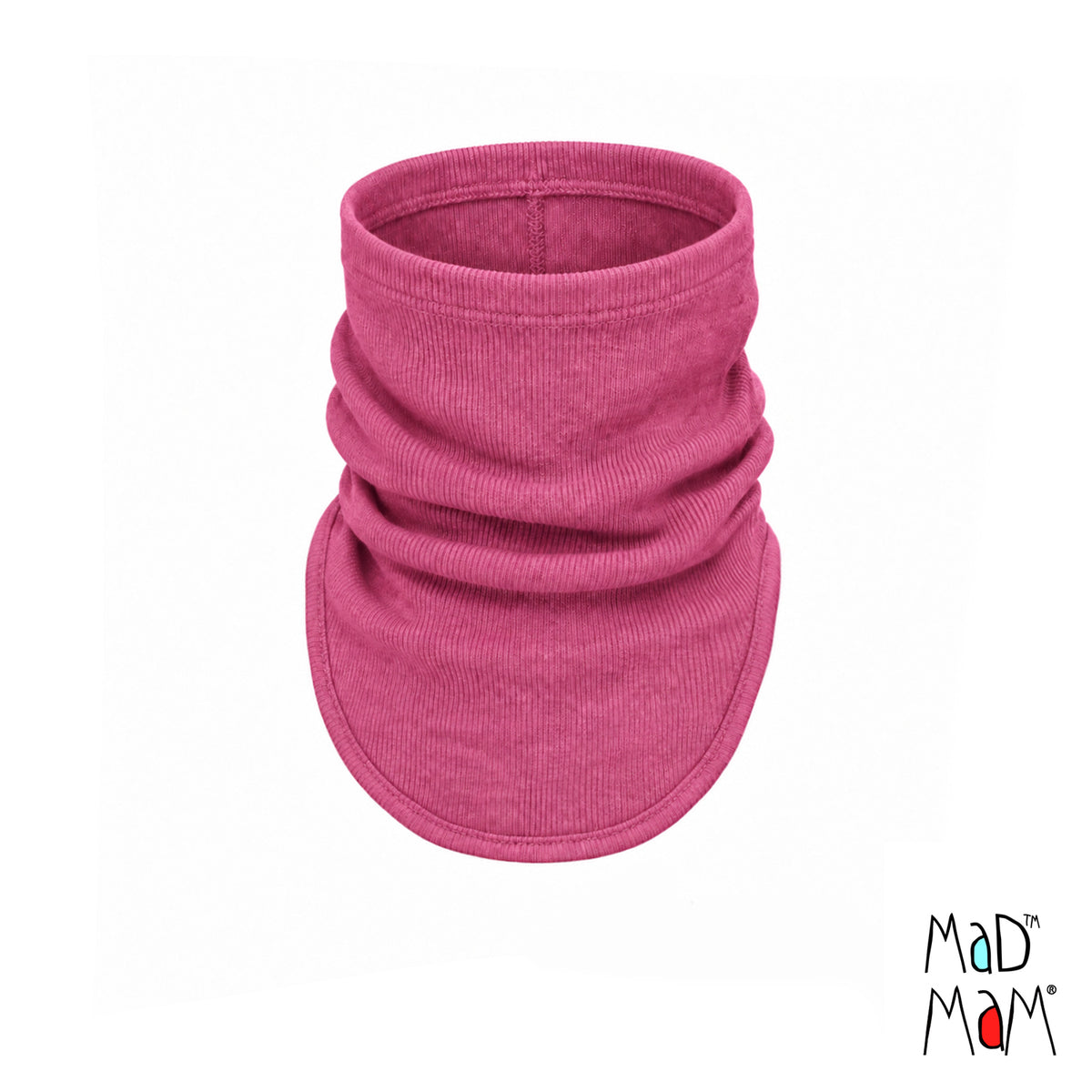 Snood en laine mérinos adulte et ado MaM/MaD, coloris rose Nebula Pink – collection 2026/2027