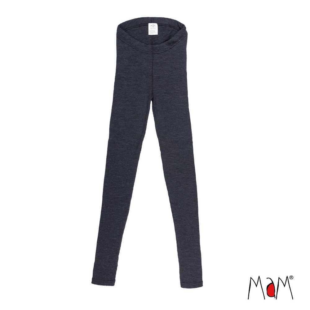 leggings mérinos femme laine noir maM