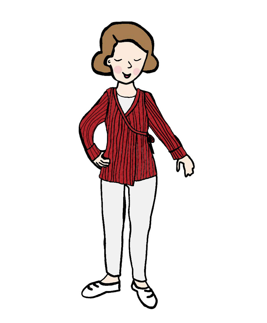 Cardigan MaM croisé en laine mérinos - Grossesse et Allaitement – PRECOMMANDE 2026/27