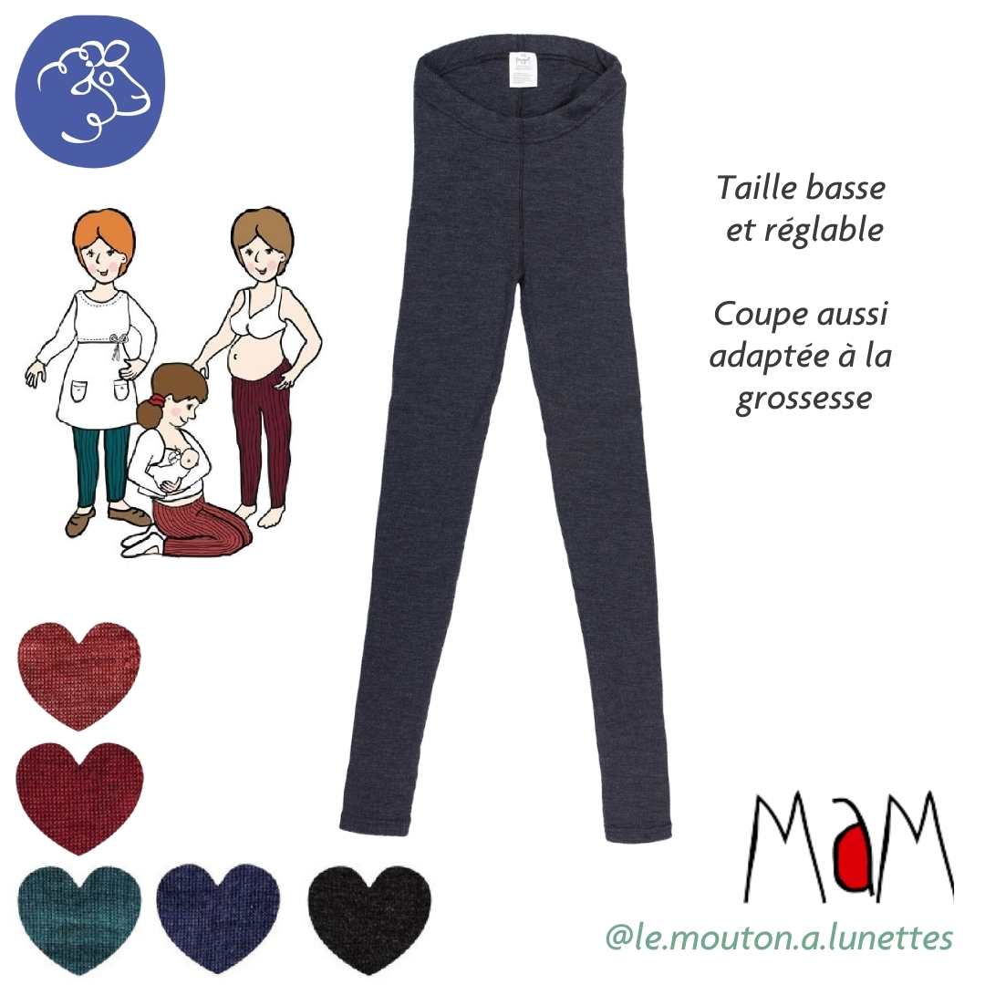 Leggings femme en laine mérinos MaM – PREVENTE 2025/26