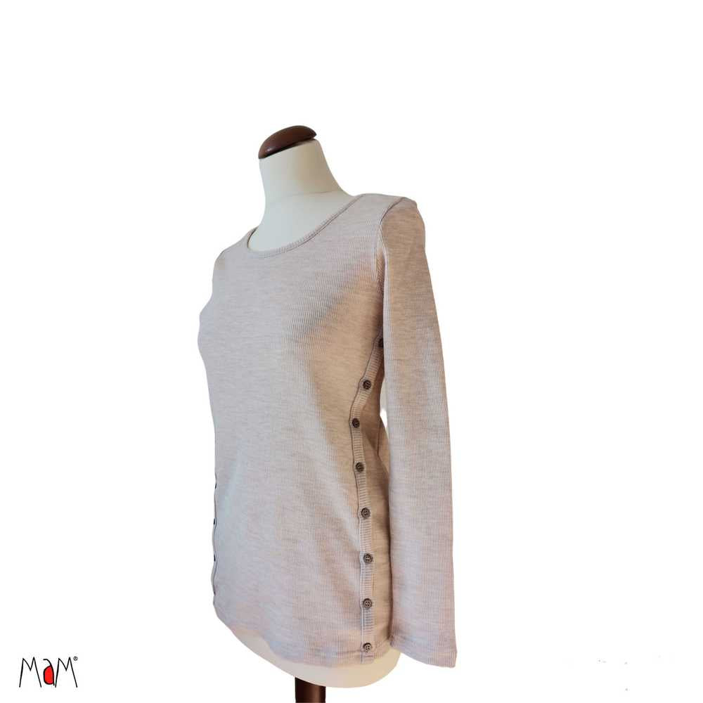 Sweat en laine mérinos pour grossesse et allaitement MaM – Le